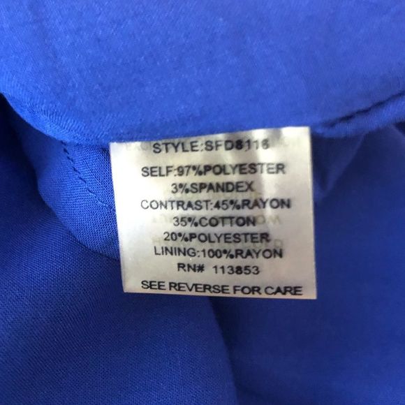 Brixton Ivy Cobalt Blue Lace Tenley Cap Sleeve Dress StitchFix NWT size XL - Picture 10 of 13